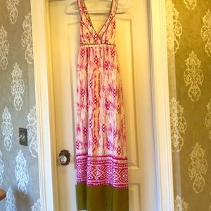 Ann Taylor Loft 100% silk maxi dress